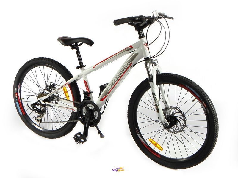 Велосипед гірський Crosser FOX G-FR/D-1 26" білий Crosser FOX G-FR/D 26" фото
