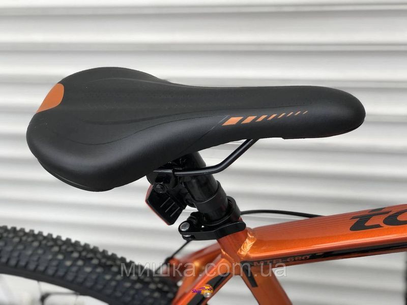 Велосипед алюмінієвий гірський колеса 26" рама 17", TopRider-680 золотий + крила у подарунок! TopRider-680 26" фото